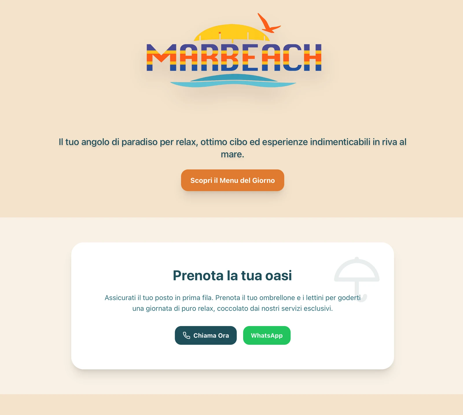 Il sito Marbeach realizzato da JellyFlow